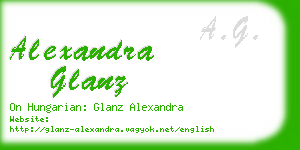 alexandra glanz business card